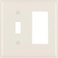 Nextgen TP126LACC12 Toggle & Decorator Wall Plate2 GangLight Almond NE831121